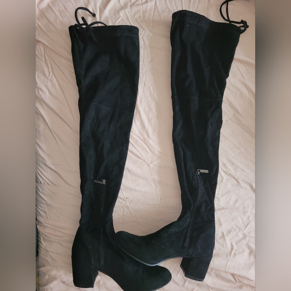 Unilady over knee boots size 7 black